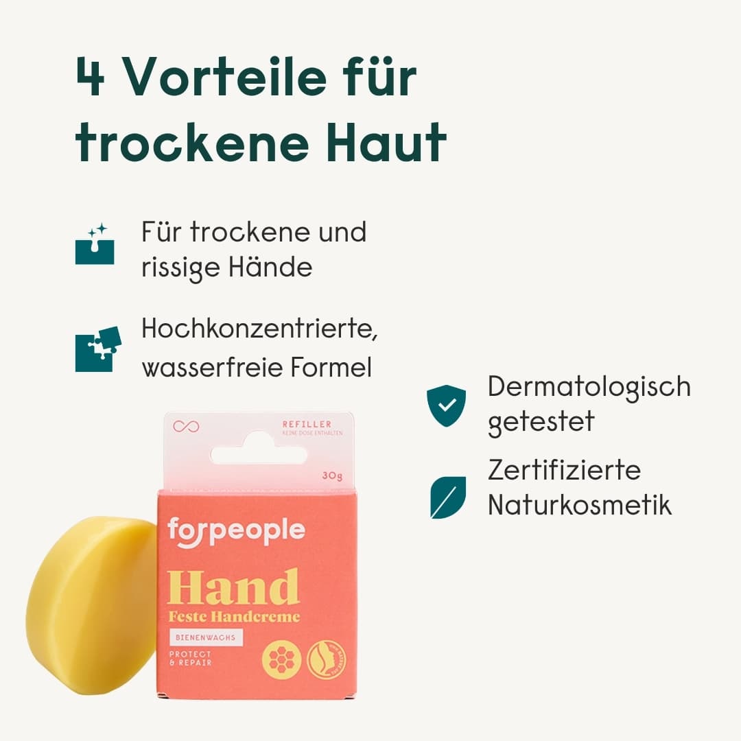 forpeople Infografik: Vorteile der festen Handpflege